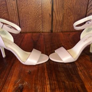 Nude Nine West Sandals with Ankle Strap